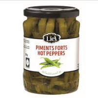 - Hot peppers
